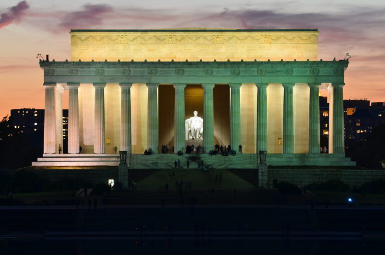Monumento a Lincoln de noche